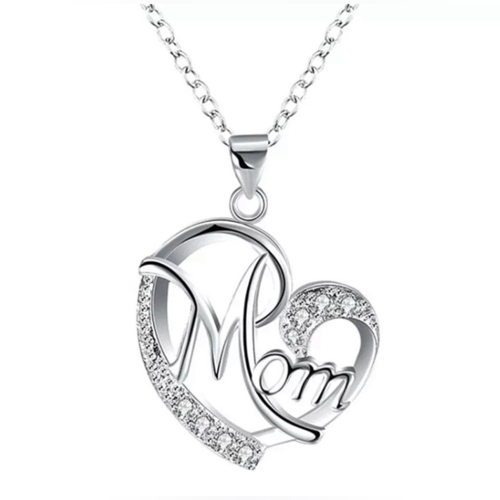 Love MOM Diamond Necklace